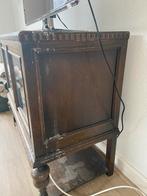 Vitrinekastje voor opknapper - 85x75 cm, Huis en Inrichting, Kasten | Vitrinekasten, Ophalen, Gebruikt, 50 tot 100 cm, Glas