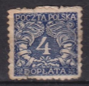 Polen 1919 PORTO, Verzenden, Gestempeld, Overige thema's