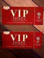 VIP Efteling tickets 2x, uniek item voor de Efteling fan!, Ophalen of Verzenden, Nieuw, Overige typen