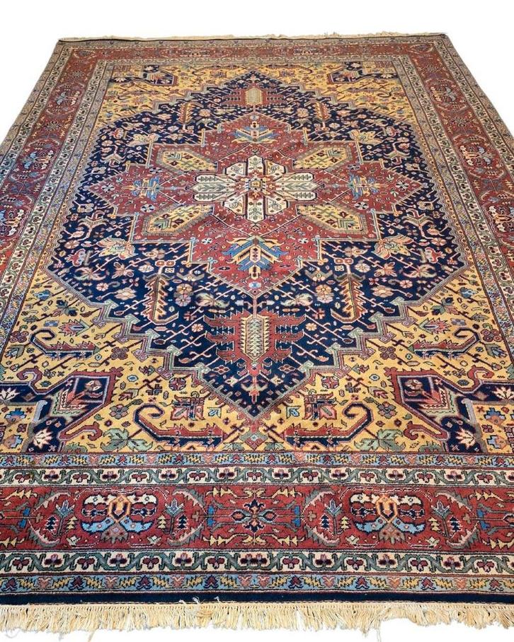 groot Perzisch Tapijt Heriz 360x250 wollen vloerkleed, Huis en Inrichting, Stoffering | Tapijten en Kleden, 200 cm of meer, 200 cm of meer
