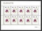 Bloemen op postzegels: Clematis, Postzegels en Munten, Postzegels | Nederland, Na 1940, Ophalen of Verzenden, Postfris