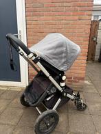 Bugaboo kinderwagen 3in1 grijs met watmte voetezak., Kinderwagen, Gebruikt, Bugaboo, Verstelbare duwstang