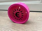 Euro spaarpot roze, Kunststof, Ophalen of Verzenden