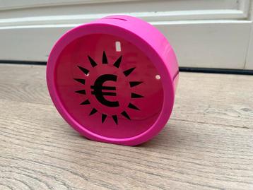 Euro spaarpot roze
