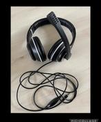 Zwarte Over-Ear Gaming Headset met Microfoon, Audio, Tv en Foto, Koptelefoons, Ophalen of Verzenden, Gebruikt, Over oor (circumaural)