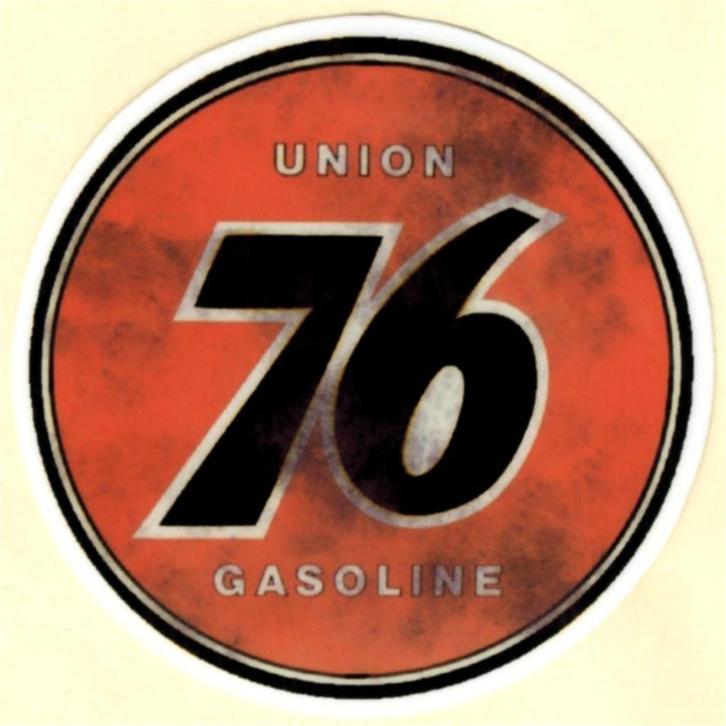 Union 76 Gasoline sticker #7, Motoren, Accessoires | Stickers, Ophalen of Verzenden