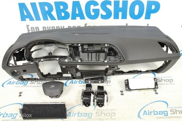 Airbag set Dashboard Seat Leon 3 (2012-2020), Auto-onderdelen, Dashboard en Schakelaars, Gebruikt, Ophalen of Verzenden