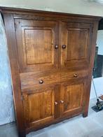 Servies kast eiken, Gebruikt, 70 tot 120 cm, Eikenhout, Ophalen of Verzenden