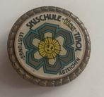 Vintage broche Skischule Tirol, Verzenden, Zo goed als nieuw, Overige materialen