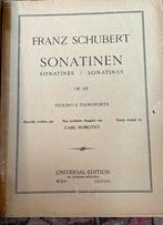 Franz Schubert Sonatinen, voor viool, Muziek en Instrumenten, Bladmuziek, Gebruikt, Verzenden, Klassiek, Piano