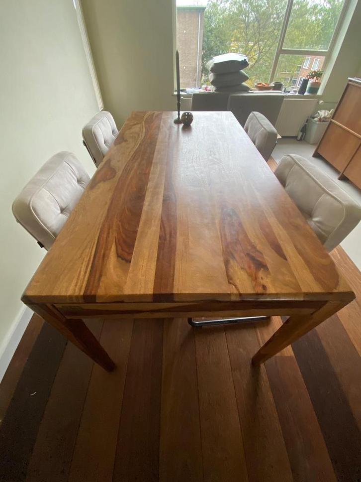 Eettafel, Huis en Inrichting, Tafels | Eettafels, Zo goed als nieuw, 50 tot 100 cm, Rechthoekig, Ophalen of Verzenden