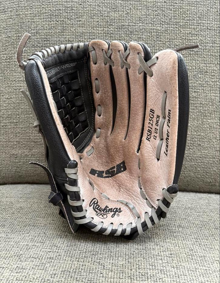 Rawlings RSB 12" Honkbal/Softbal Handschoen RHT, Sport en Fitness, Honkbal en Softbal, Gebruikt, Handschoen, Honkbal, Ophalen of Verzenden