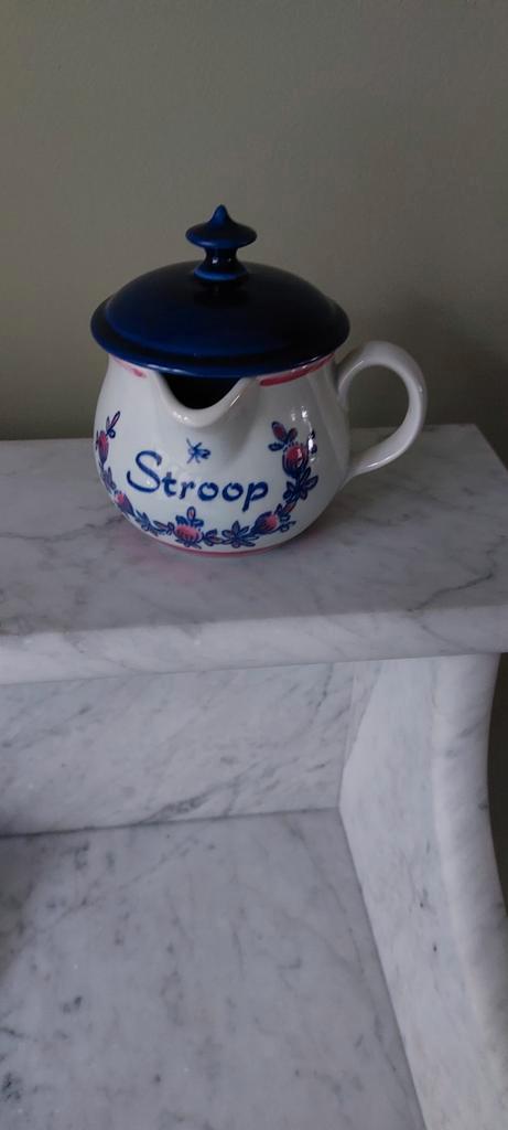 Zenith Gouda Stroop Potje Handbeschilderd, Huis en Inrichting, Keuken | Servies, Gebruikt, Overige typen, Overige stijlen, Aardewerk