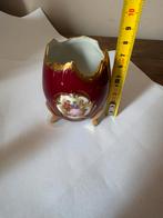 Goudeville Limoges Porseleinen Eivormig Miniatuurvaasje, Ophalen of Verzenden