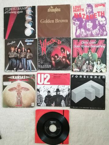 Singles, kiss, Nazareth, Kansas, U2, Wasted, Supertramp, He beschikbaar voor biedingen