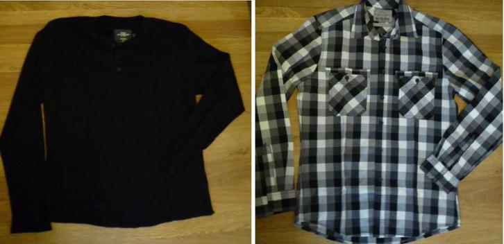 Angelo Litricio blouse S (37/38) + H&M L.O.G.G. trui maat S, Kleding | Heren, Overhemden, Zo goed als nieuw, Halswijdte 38 (S) of kleiner