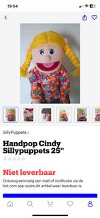 Handpop Cindy Sillypuppets, Kinderen en Baby's, Speelgoed | Poppen, Overige typen, Ophalen of Verzenden, Zo goed als nieuw