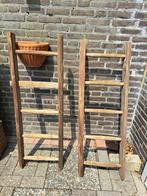 2 oude ladders: 1.24m en 1.23m hoog., Ophalen, Gebruikt