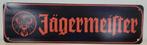 Jagermeister logo oranje reclamebord van metaal wandbord, Info@deconoord.nl, Deco Noord, Nieuw, Ophalen of Verzenden