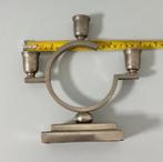 Antieke Just Andersen tin tinnen driedelige kandelaar diearm, Antiek en Kunst, Antiek | Kandelaars, Ophalen of Verzenden, Overige materialen