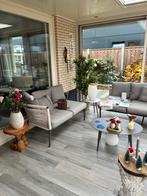 Tuinset ijzer met touw en tafeltjes, Ophalen of Verzenden, Zo goed als nieuw, Metaal