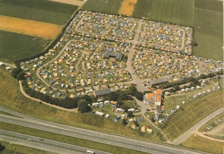 HULSBERG Camping De Bron Luchtfoto, Verzamelen, Ansichtkaarten | Nederland, Gelopen, Limburg, 1960 tot 1980, Verzenden