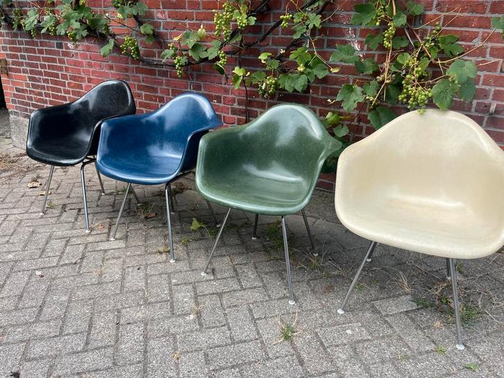 Original glasvezel Herman Miller design Eames vintage vitra, Huis en Inrichting, Stoelen, Gebruikt, Vijf, Zes of meer stoelen