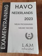 HAVO Nederlands Examentraining 2023 en 2021, HAVO, Zo goed als nieuw, Nederlands, L&M educatief
