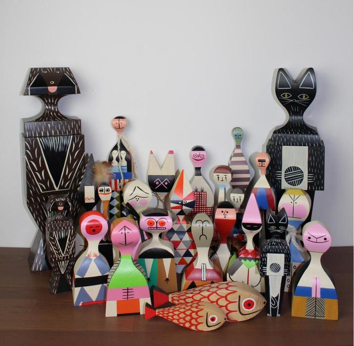 60x Vitra Wooden Dolls - Diverse Varianten, Huis en Inrichting, Woonaccessoires | Overige, Zo goed als nieuw, Ophalen of Verzenden
