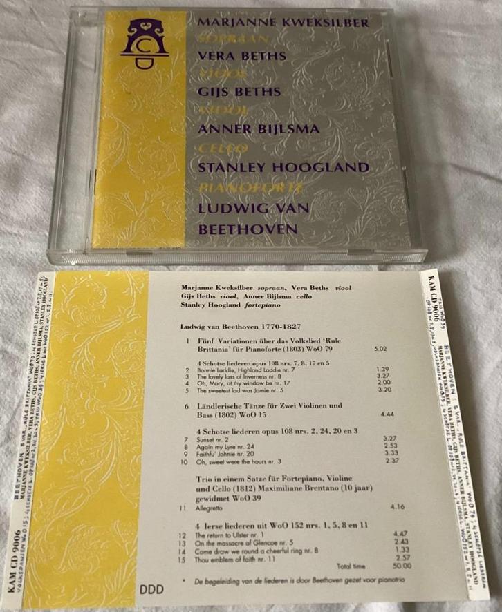Beethoven Kweksilber, beths, Bijlsma CD, Cd's en Dvd's, Cd's | Klassiek, Gebruikt, Overige typen, Classicisme, Ophalen of Verzenden