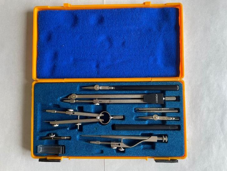 Vintage passerdoos van Vendex, Antiek en Kunst, Antiek | Gereedschap en Instrumenten, Ophalen of Verzenden