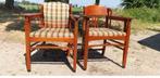 2 Schuitema Jugendstil Eetkamer Armstoelen, Antiek en Kunst, Ophalen