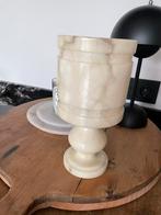 Marmeren natuursteen alabaster albast marmer tafellamp lamp, Antiek en Kunst, Ophalen of Verzenden