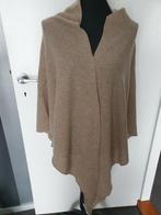 Repeat cashmere driehoek omslagdoek, kleur taupe, Kleding | Dames, Mutsen, Sjaals en Handschoenen, Repeat, Verzenden, Maat 46/48 (XL) of groter