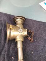 Antieke koperen fietslantaarn/kaarsenlicht, Antiek en Kunst, Ophalen of Verzenden