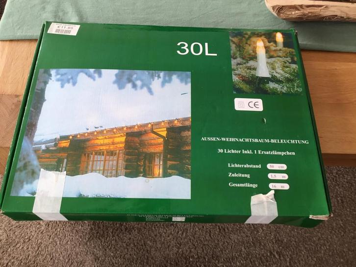 Kerstverlichting binnen/buiten, Tuin en Terras, Buitenverlichting, Nieuw, Overige typen, Kunststof, Minder dan 50 watt, Netvoeding