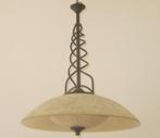 Hanglamp met glas en metaal, Ophalen of Verzenden, Glas, Minder dan 50 cm