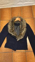 Prachtig donkerblauw wollen jasje purdey, merk MARK., Ophalen of Verzenden, Zo goed als nieuw, Maat 38/40 (M), Blauw