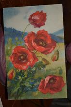 FRANKRIJK 1928 BLOEMEN RODE KLAPROZEN, Verzamelen, Verzenden, 1920 tot 1940, Gelopen, Overige thema's