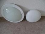 2x plafonniére 40cm een van vroeger 27cm, Ophalen of Verzenden, Gebruikt, Glas