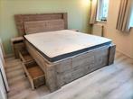 Tweepersoonsbedden steigerhout, Ophalen, Steigerhout, Landelijk, 180 cm