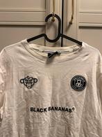 Black Bananas shirt heren wit zwart nieuw L, Maat 48/50 (M), Zwart, Nieuw, Ophalen of Verzenden