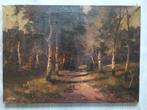 Louise Hartman (1905-1970) - Boslandschap, Antiek en Kunst, Ophalen of Verzenden