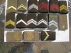 15 Setjes militaire rangen, Verzamelen, Ophalen of Verzenden, Landmacht, Nederland, Embleem of Badge