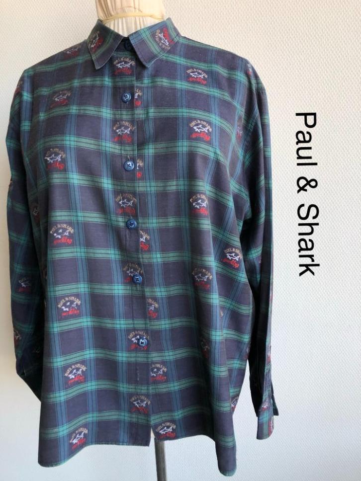 Paul & Shark Overhemd  (mt: Xl) 5,6/5252, Kleding | Heren, Overhemden, Zo goed als nieuw, Halswijdte 43/44 (XL), Blauw, Ophalen of Verzenden