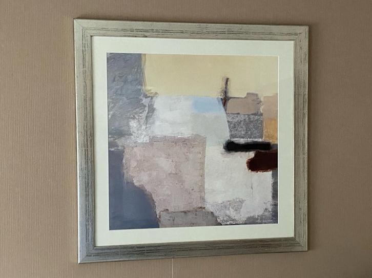 Abstract Schilderij 72x72cm, Huis en Inrichting, Woonaccessoires | Schilderijen, Tekeningen en Foto's, Zo goed als nieuw, Schilderij
