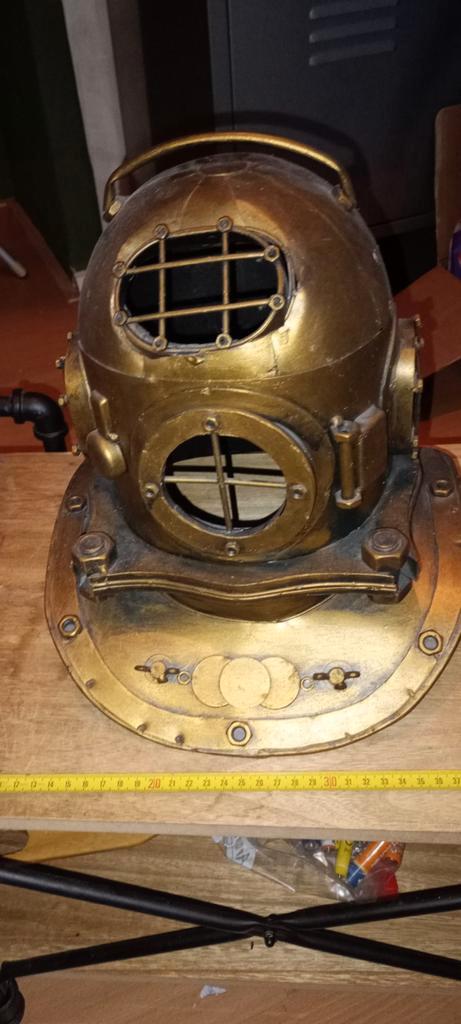 Vintage Duikhelm Decoratie, Verzamelen, Scheepvaart, Gebruikt, Gebruiksvoorwerp, Motorboot of Zeilboot, Ophalen of Verzenden