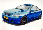 Opel Astra Bertone 2.0T Coupe 2001 Blauw Irmscher Liefhebber, Auto's, Voorwielaandrijving, 1998 cc, Zwart, 4 cilinders