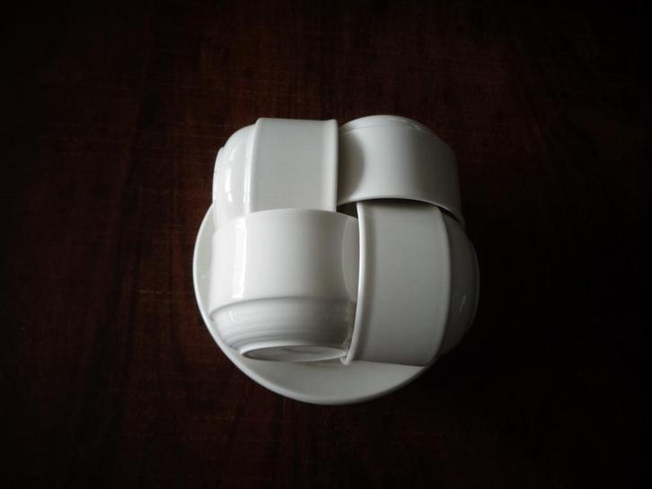 Villeroy & Boch witte koppen en schotels, 4 stuks, Huis en Inrichting, Keuken | Servies, Zo goed als nieuw, Kop(pen) en/of Schotel(s)
