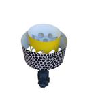 Vintage tafellamp, kunststof kap, Huis en Inrichting, Lampen | Tafellampen, Ophalen, Overige materialen, Gebruikt, 50 tot 75 cm